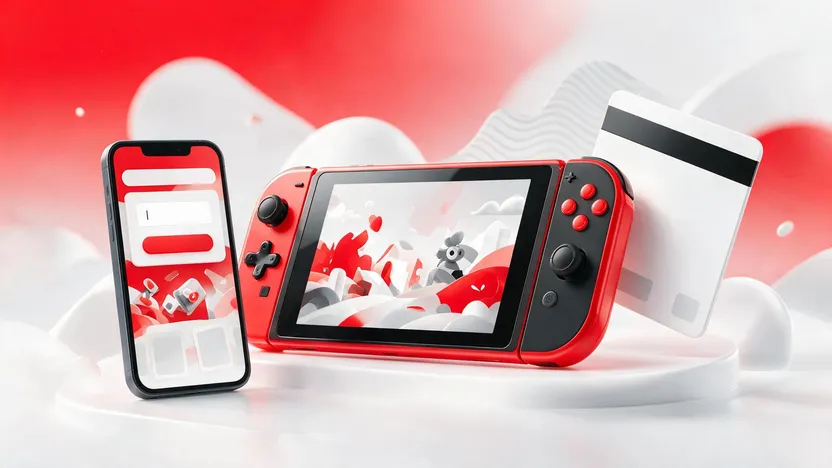 Przenośna konsola, karta doładowująca eShop i telefon ze sklepem cyfrowym