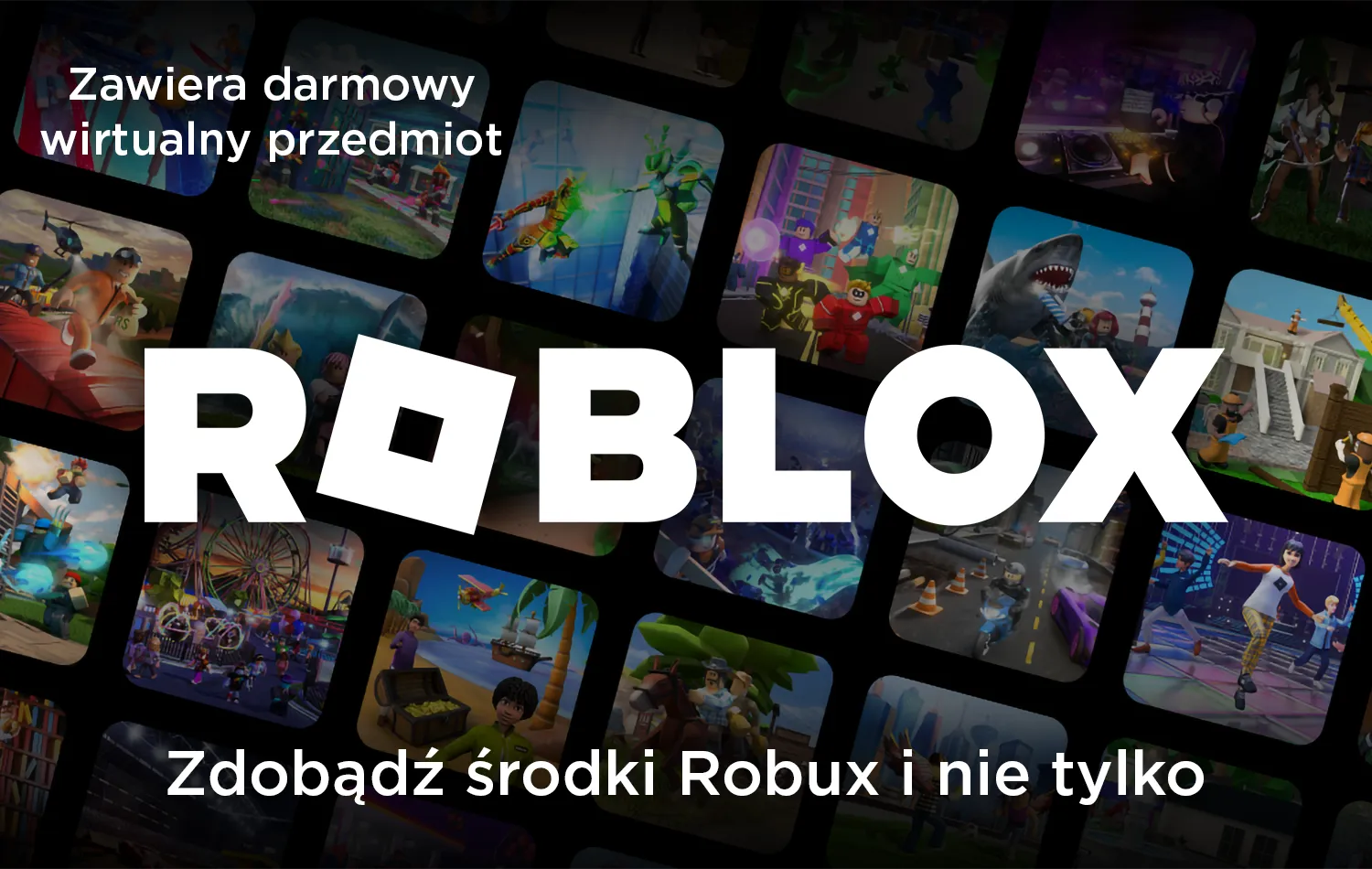 Cyfrowa karta podarunkowa Roblox w złotówkach – kod na Robuxy i Roblox Premium
