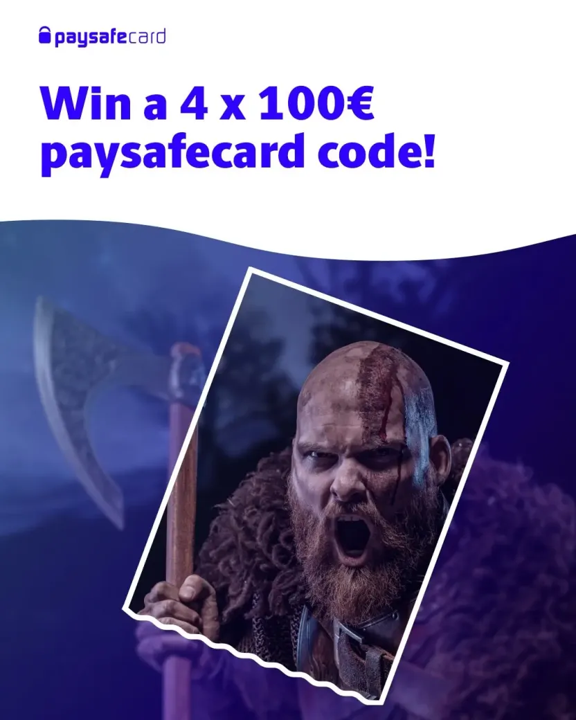 Giveaway God of War Ragnarök: 4×100 EUR paysafecard