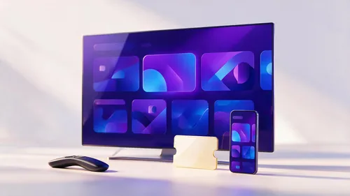 Telewizor z interfejsem serwisu VOD, pilot i kod dostępu do pakietu