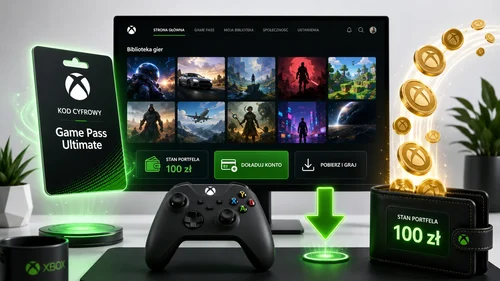 Manette de jeu et carte de recharge Xbox pour jeux numériques et abonnement Game Pass